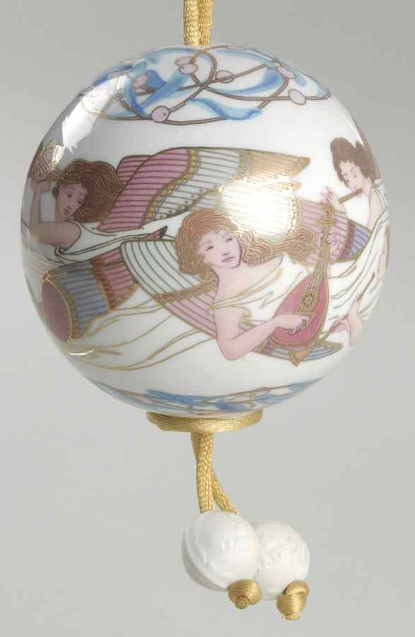 Lladro Christmas Ornament-Figural Angel Choir Ball - Boxed by Lladro-1