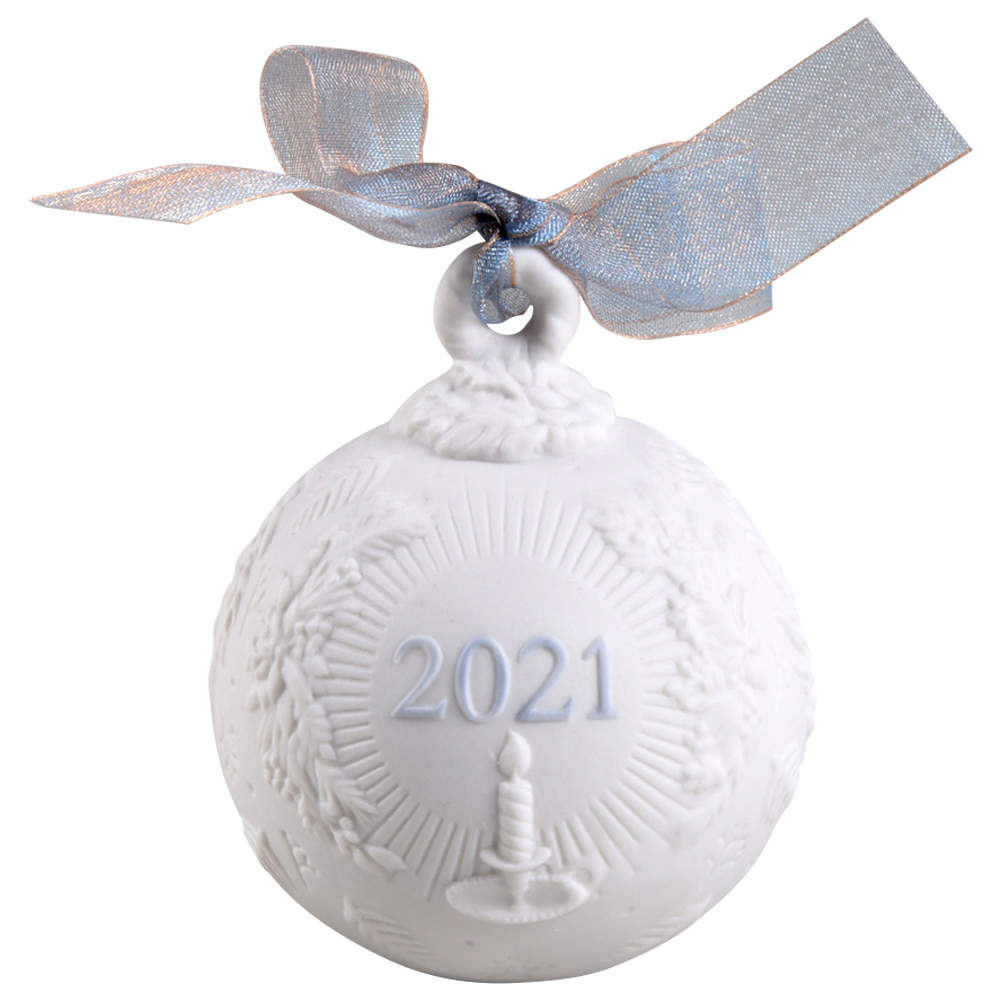 Annual Ball Ornament 2021 Christmas Ball  - Boxed by Lladro-1