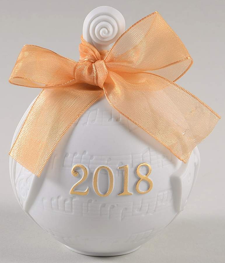 Annual Ball Ornament 2018 Re-Deco Gold-L8435 - Boxed by Lladro-1