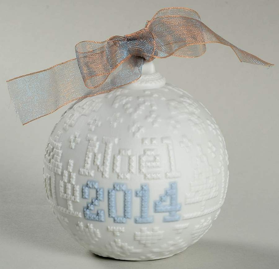 Annual Ball Ornament 2014 Christmas Ball - L8389 - Boxed by Lladro-1