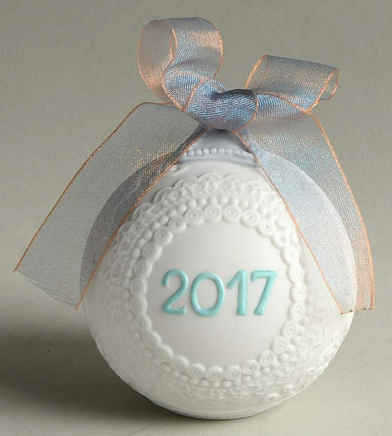 Annual Ball Ornament 2017 Christmas Ball-L8424 - Boxed by Lladro-1