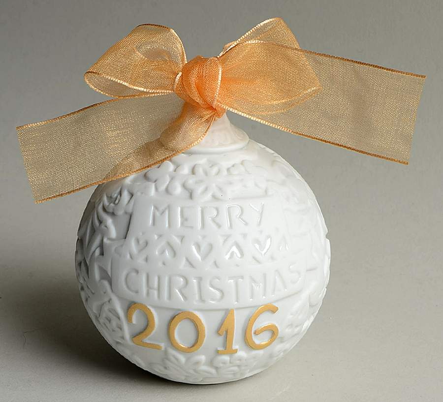 Annual Ball Ornament 2016 Re-Deco Gold - L8412 - Boxed by Lladro-1