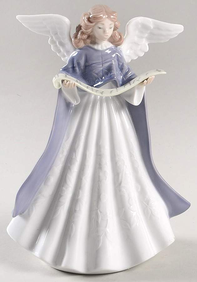 Tree Toppers Angels Angel Tree Topper-Dark Blue - Boxed by Lladro-1