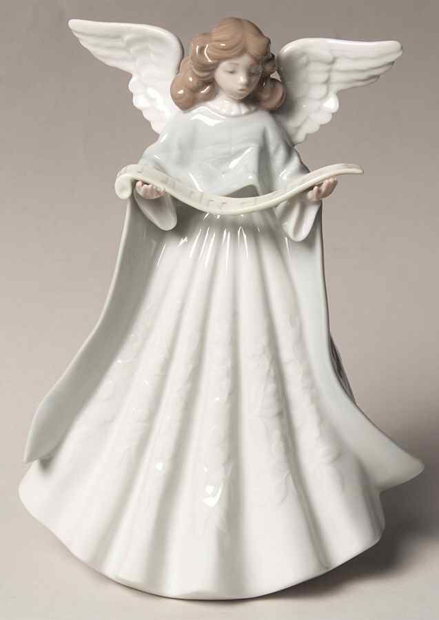 Tree Toppers Angels Angel Tree Topper-Green - With Box by Lladro-1