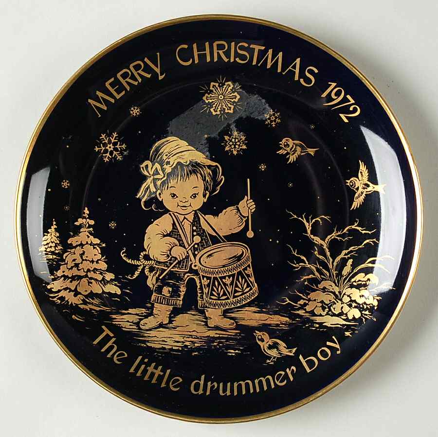Christmas Plate Little Drummer Boy - With Box by Lihs Lindner-1