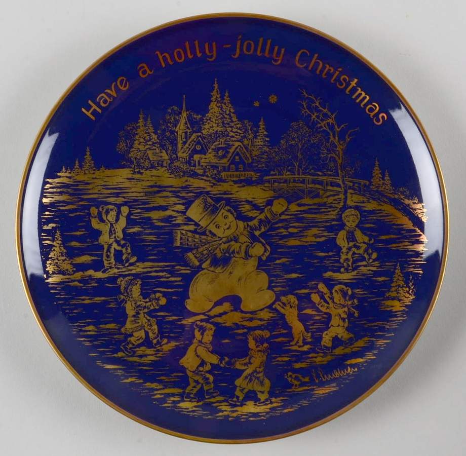 Christmas Plate Have A Holly-Jolly Christmas - Boxed by Lihs Lindner-1