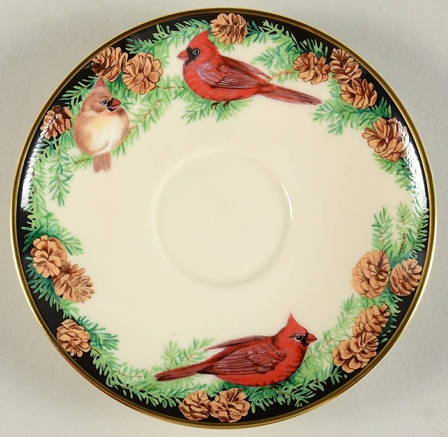 Birds of America Cardinal Saucer-Only - No Box by Lenox-1