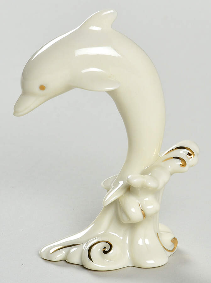 Classic Ivory Miniatures Dolphin - Jumping - Boxed by Lenox-1