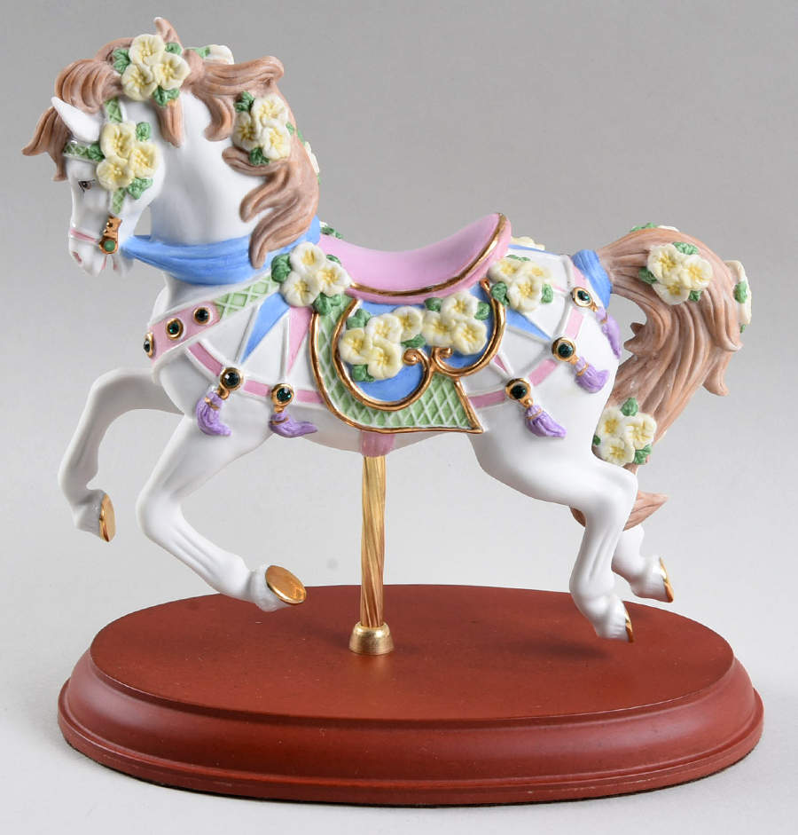 Carousel Animals Emerald & Evening Primrose Horse - Boxed by Lenox-1