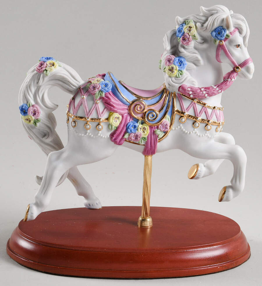 Carousel Animals Pearls & Pansies - No Box by Lenox-1