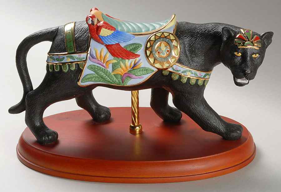 Carousel Animals Black Jaguar - Boxed by Lenox-1
