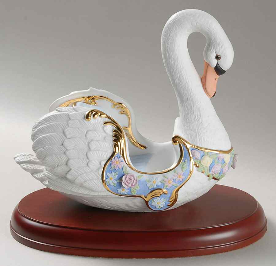 Carousel Animals Swan Chariot - No Box by Lenox-1