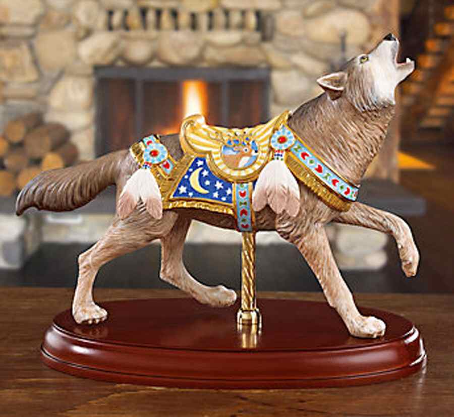 Carousel Animals Carousel Wolf - Boxed by Lenox-1