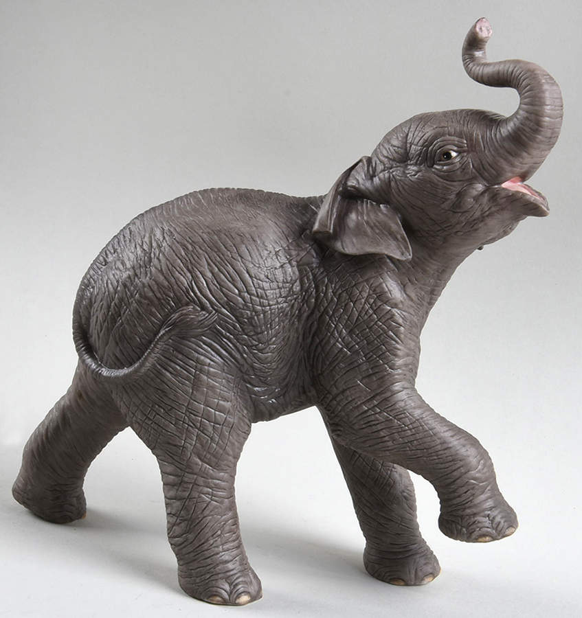 Endangered Baby Animals Asian Elephant Calf-Trunk Up - Boxed by Lenox-1