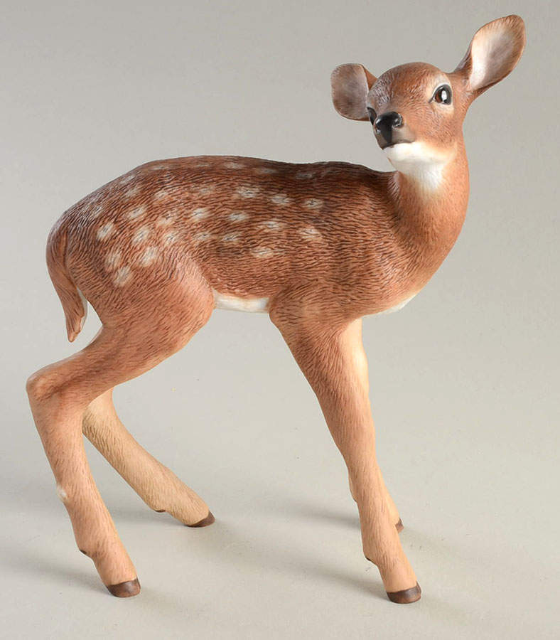 Endangered Baby Animals Burmese Brow-Antlered Deer - Boxed by Lenox-1