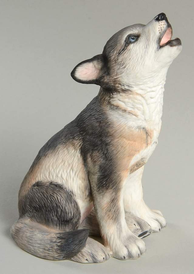 Endangered Baby Animals Grey Wolf Pup - Boxed by Lenox-1