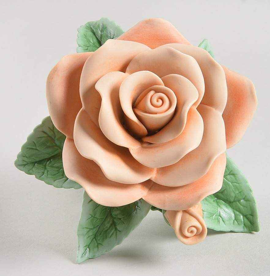 Garden Flowers Peach Rose Blossom - No Box by Lenox-1