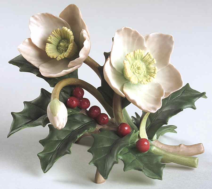Garden Flowers Christmas Rose & Holly - Boxed by Lenox-1