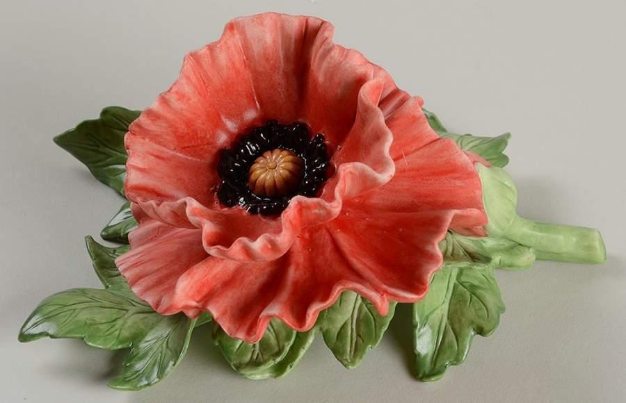 Garden Flowers Red Poppy - Boxed by Lenox-1