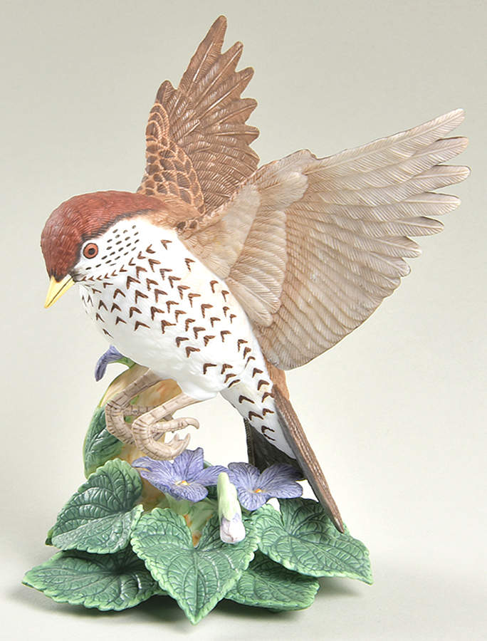 Garden Birds Wood Thrush - No Box by Lenox-1
