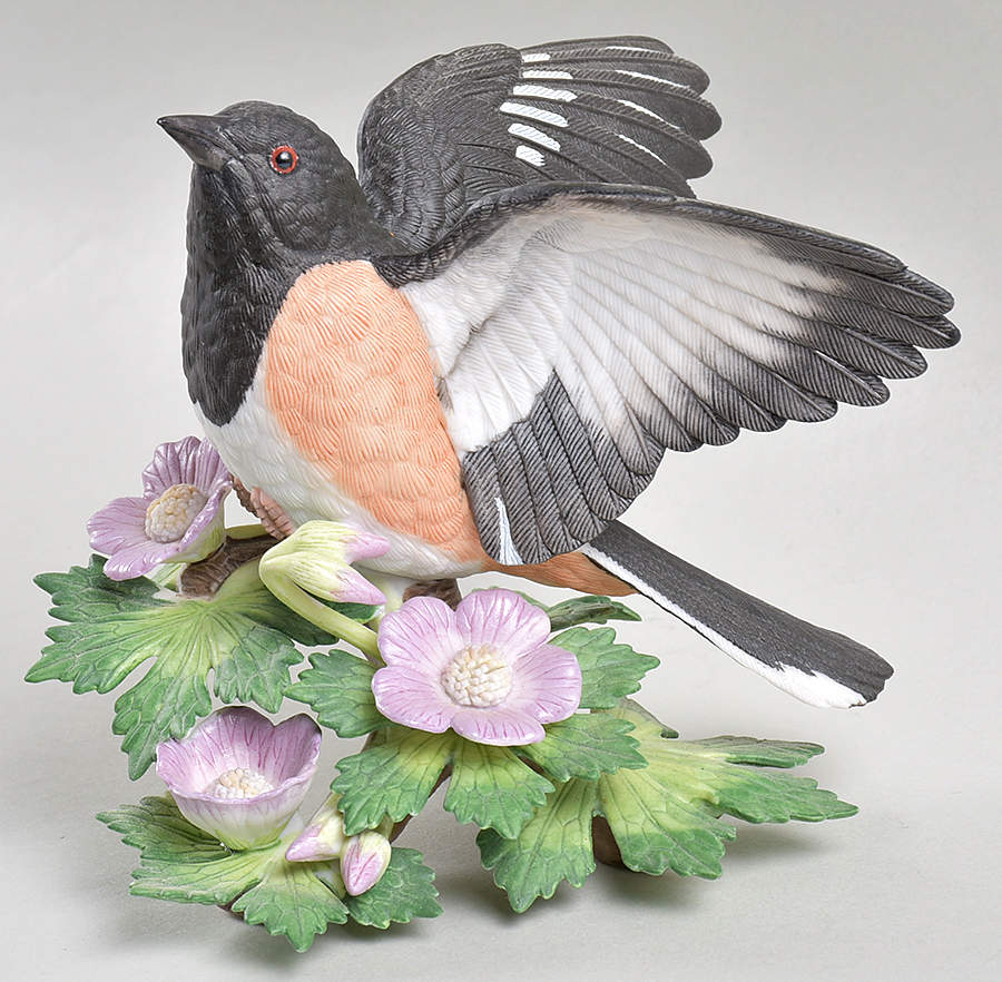 Garden Birds Rufous Sided Towhee - Boxed by Lenox-1