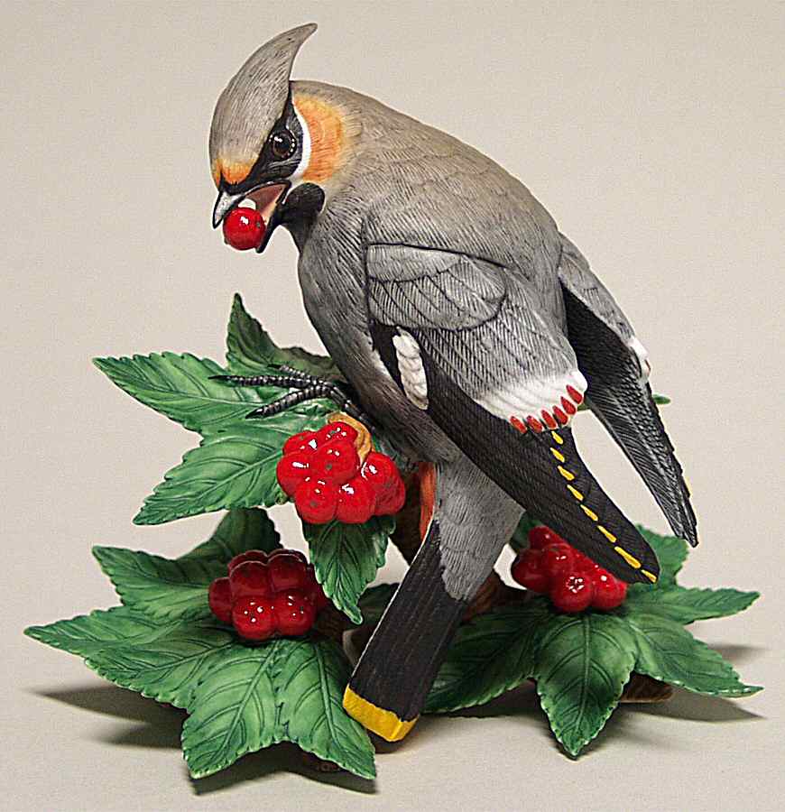 Garden Birds Bohemian Waxwing - No Box by Lenox-1
