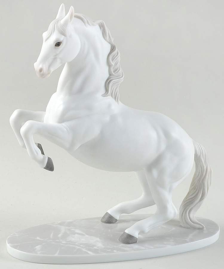 International Horses Airs Above The Ground-Lipizzan Stallion - No Box by Lenox-1