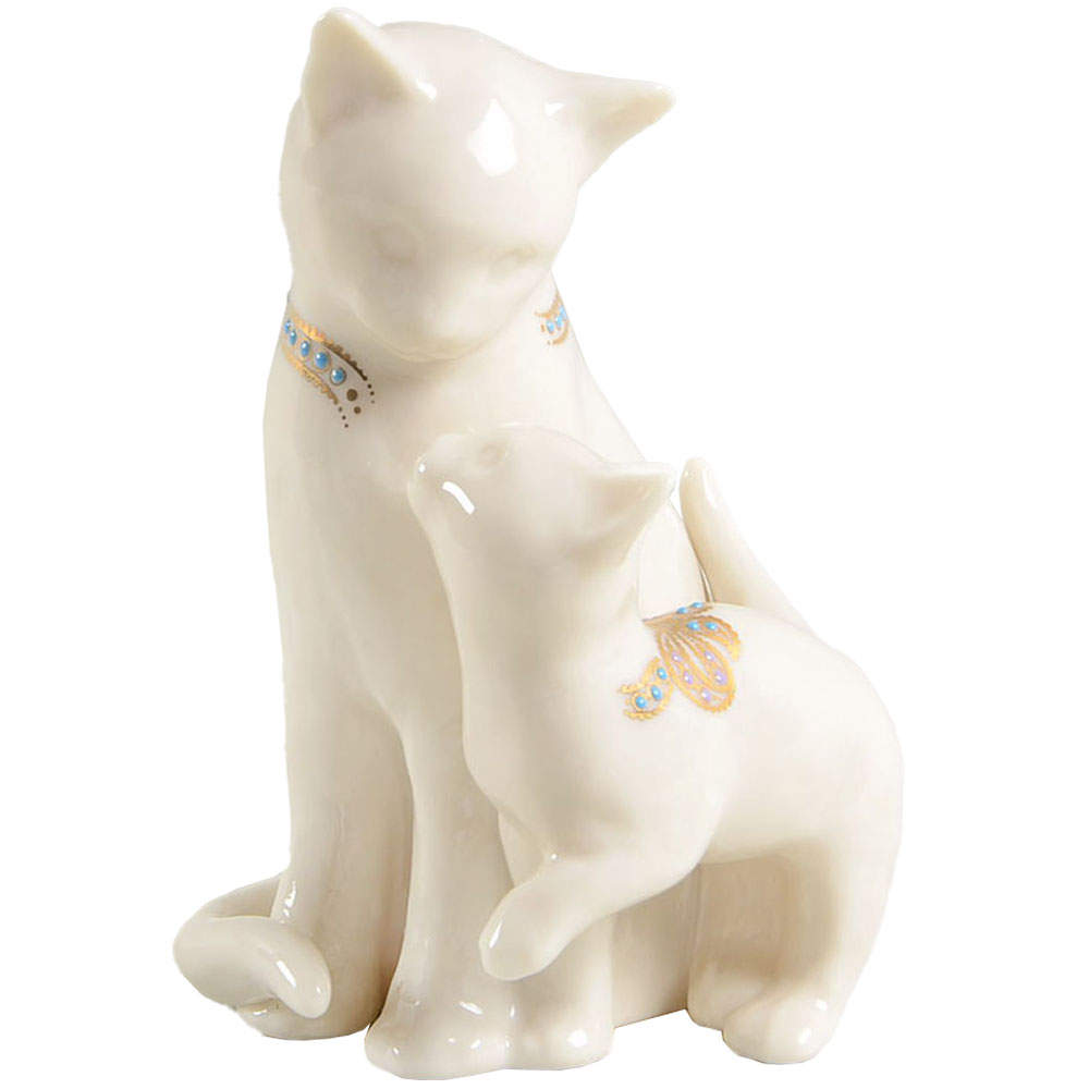 China Jewels Figurines Motherly Love-Cat & Kittens - Boxed by Lenox-1