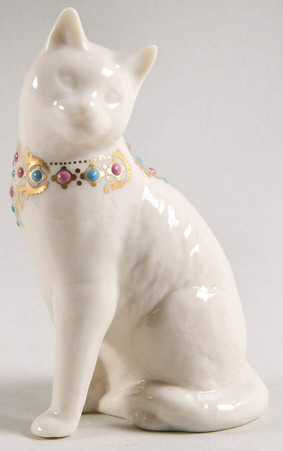 China Jewels Figurines Sitting Cat - Boxed by Lenox-1