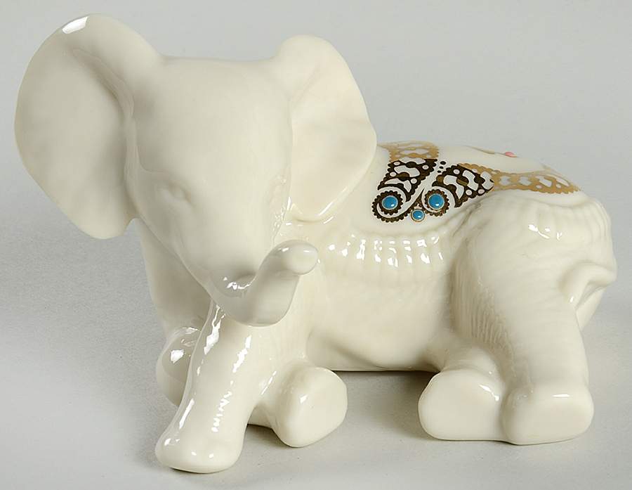China Jewels Figurines Elephant-Lying - Boxed by Lenox-1