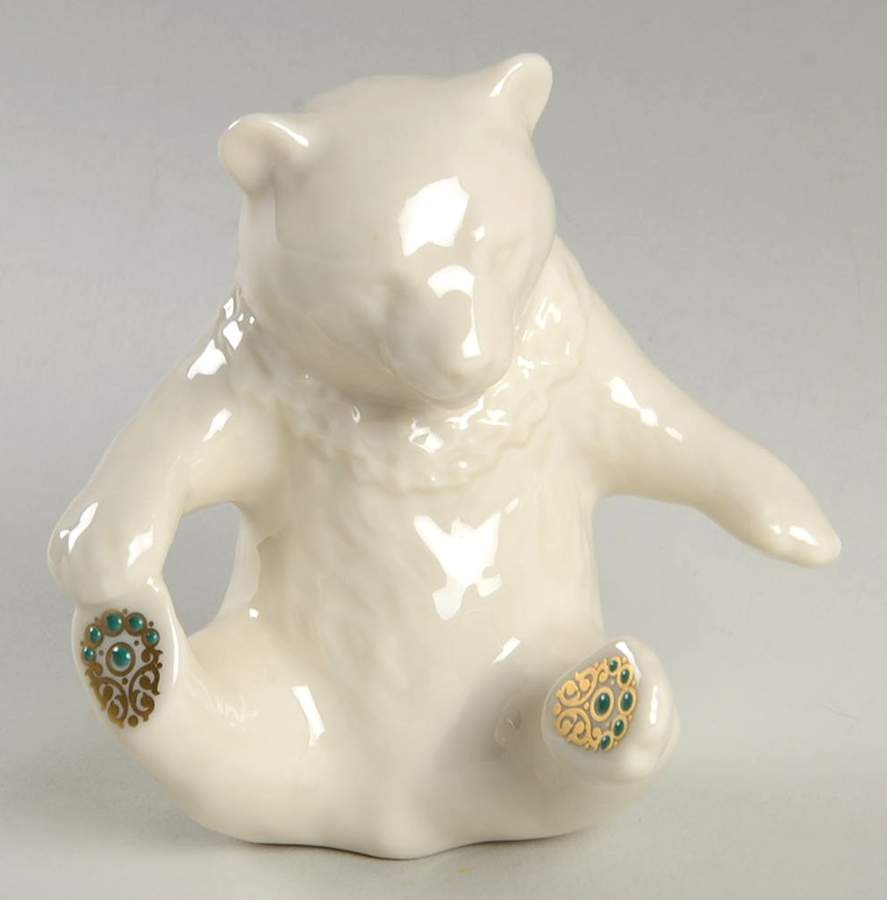 China Jewels Figurines Bear-Sitting - No Box by Lenox-1