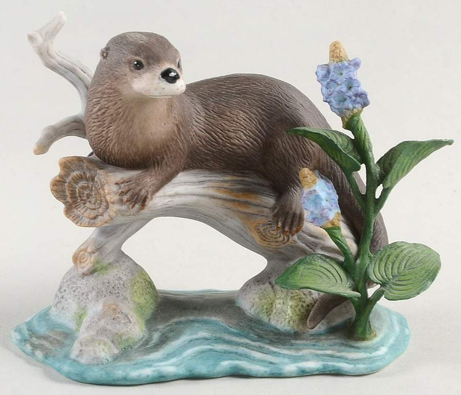 Woodland Animals Time Out-River Otter - Boxed by Lenox-1