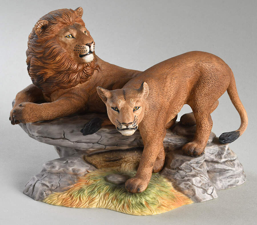 Wildlife of The Seven Continents African Lions - Boxed by Lenox-1