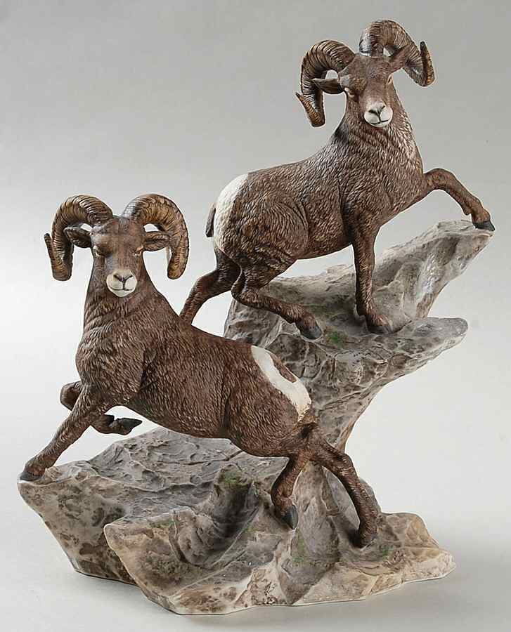 Wildlife of The Seven Continents Bighorn Sheep-North America - With Box by Lenox-1
