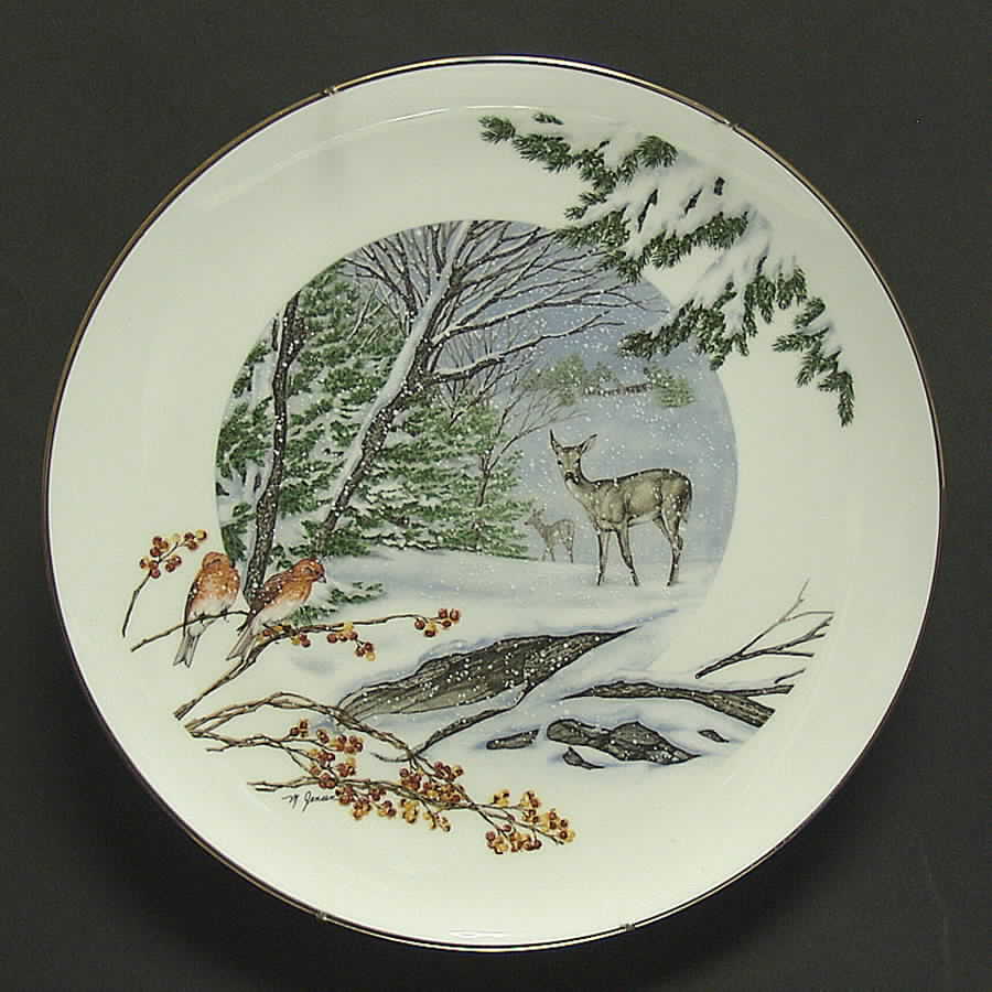 Lenox Commemorative Plates Deer In The Snow - No Box by Lenox-1