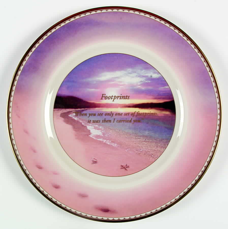 Lenox Commemorative Plates Footprints - Boxed by Lenox-1