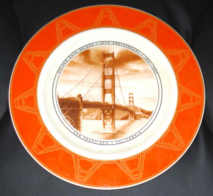 Lenox Commemorative Plates Golden Gate Bridge - Boxed by Lenox-1