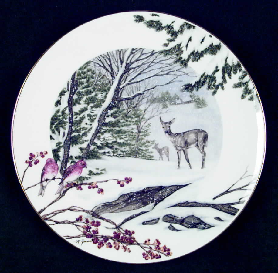 Americas Alamanac Snowy Days In The New England Woods - No Box by Lenox-1