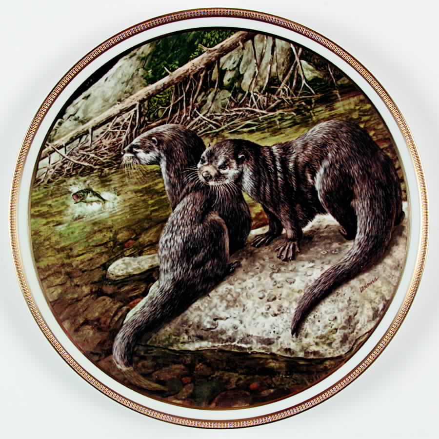 American Wildlife Otters - No Box by Lenox-1