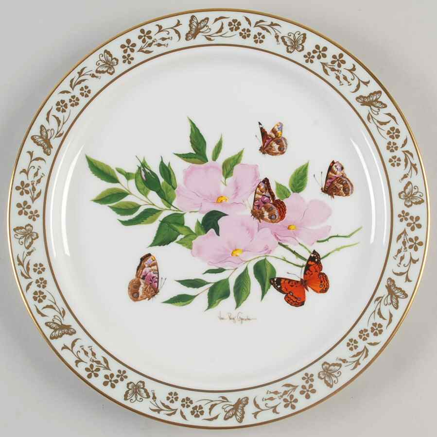 Butterflies & Flowers Painted Lady & Virginia Rose - Boxed by Lenox-1