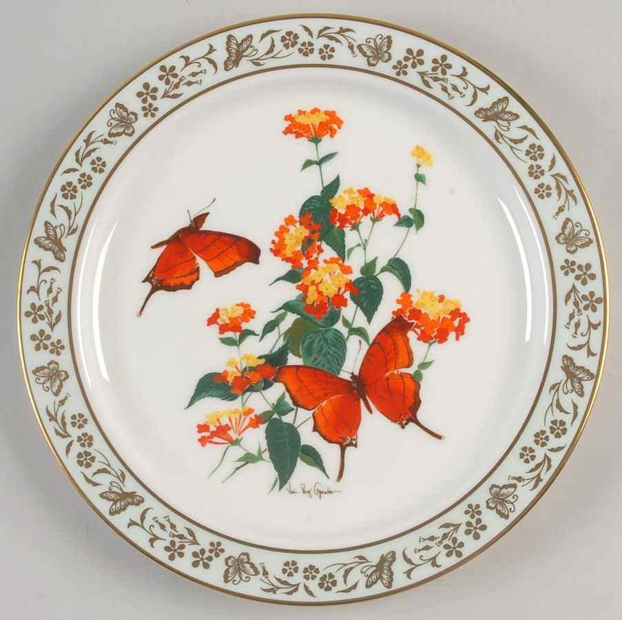 Butterflies & Flowers Ruddy Daggerwing & Lantana - Boxed by Lenox-1