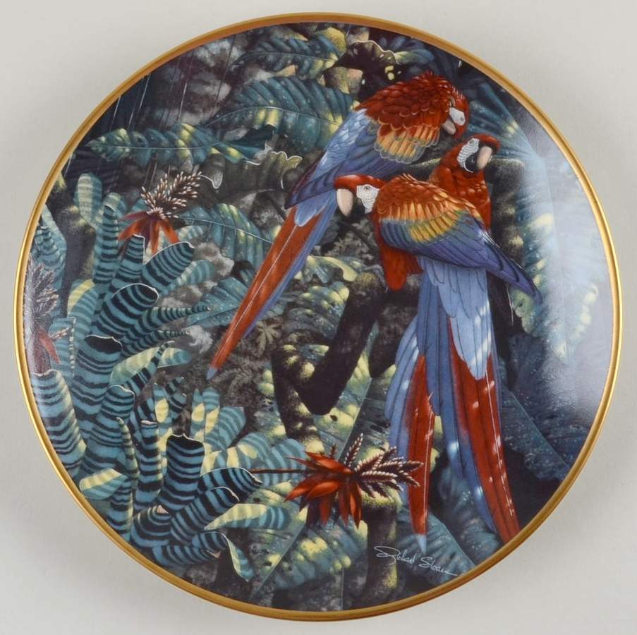 Miracles of The Rainforest Scarlet Macaws - No Box by Lenox-1