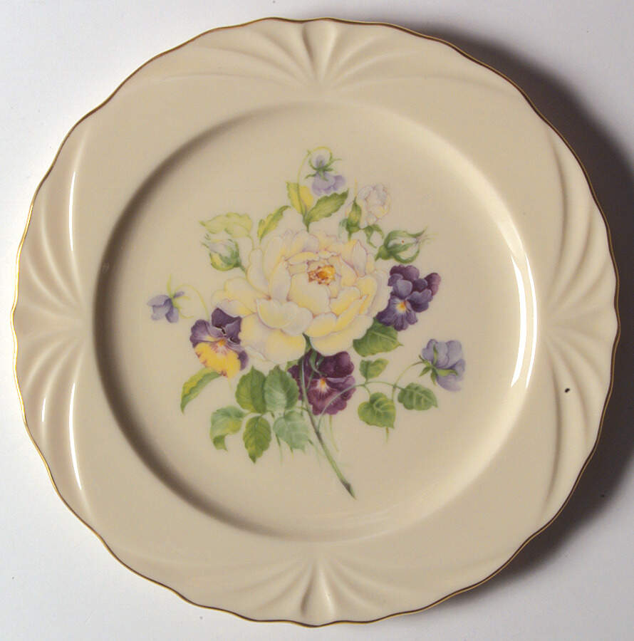 The Rose Expressions Collection White Rose And Pansies - No Box by Lenox-1