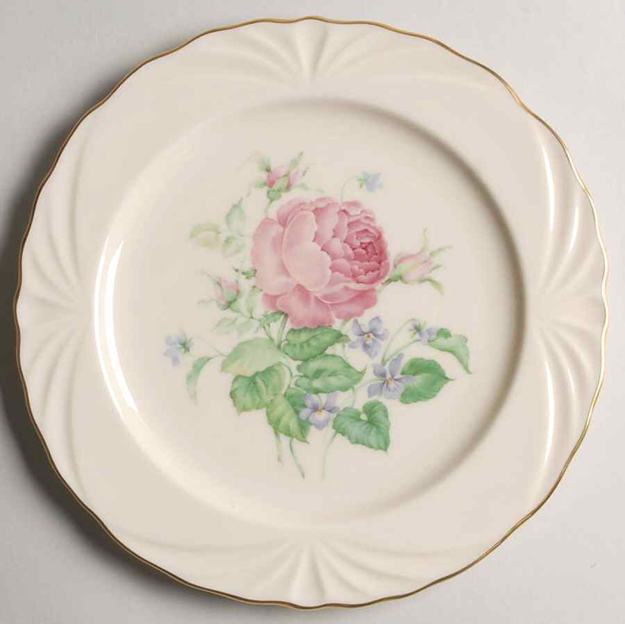 The Rose Expressions Collection Pink Rose And Violets - Boxed by Lenox-1