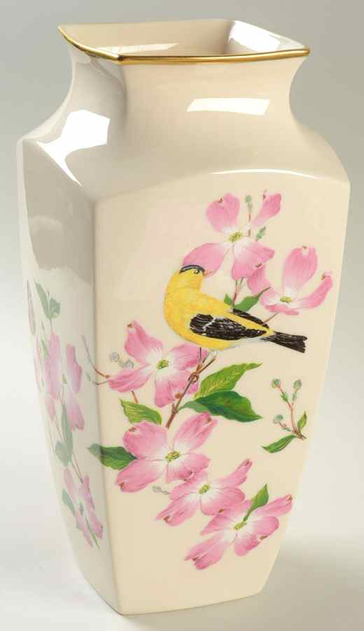 Presidential Garden Vase Collection Dogwoods In Bloom At The White House - Boxed by Lenox-1