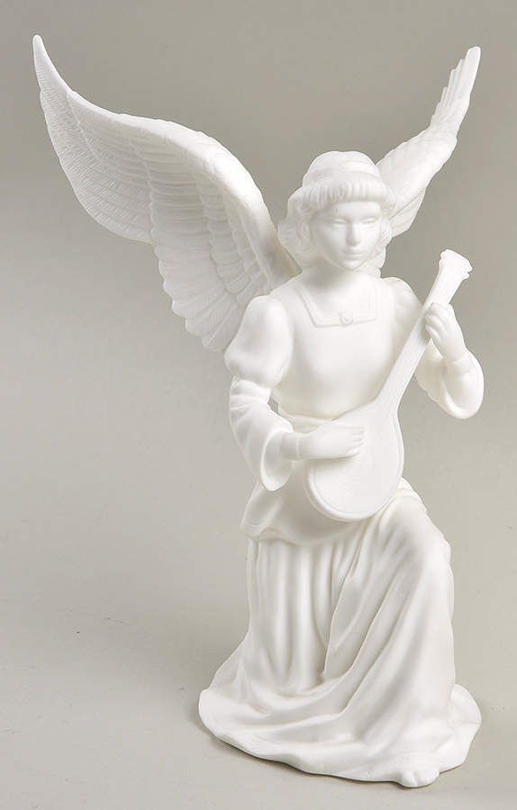 Lenox Nativity-White Angel With Mandolin - No Box by Lenox-1