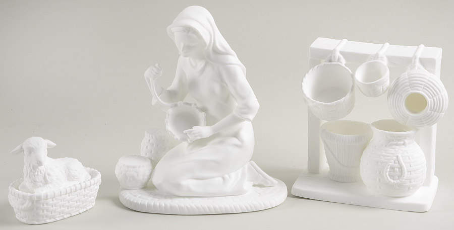 Lenox Nativity-White Basket Weaver-Set Of 3 - Boxed by Lenox-1