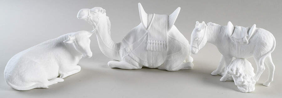 Lenox Nativity-White Animals-Set Of 3 - Boxed by Lenox-1
