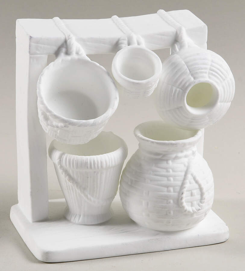 Lenox Nativity-White Baskets On Hearth - No Box 66b by Lenox-1