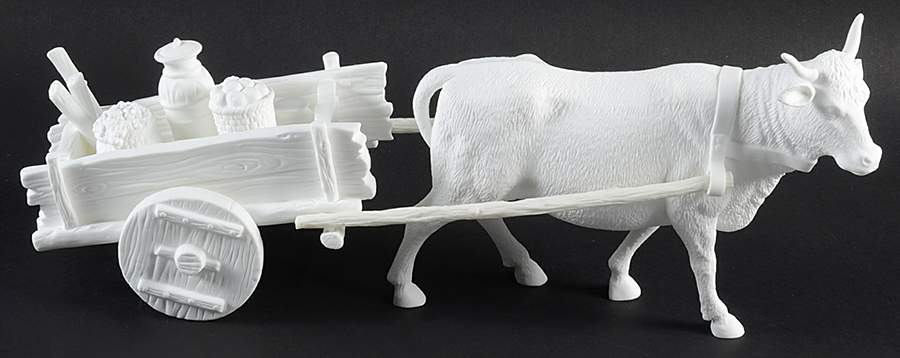 Lenox Nativity-White Ox With Cart - No Box-43b by Lenox-1